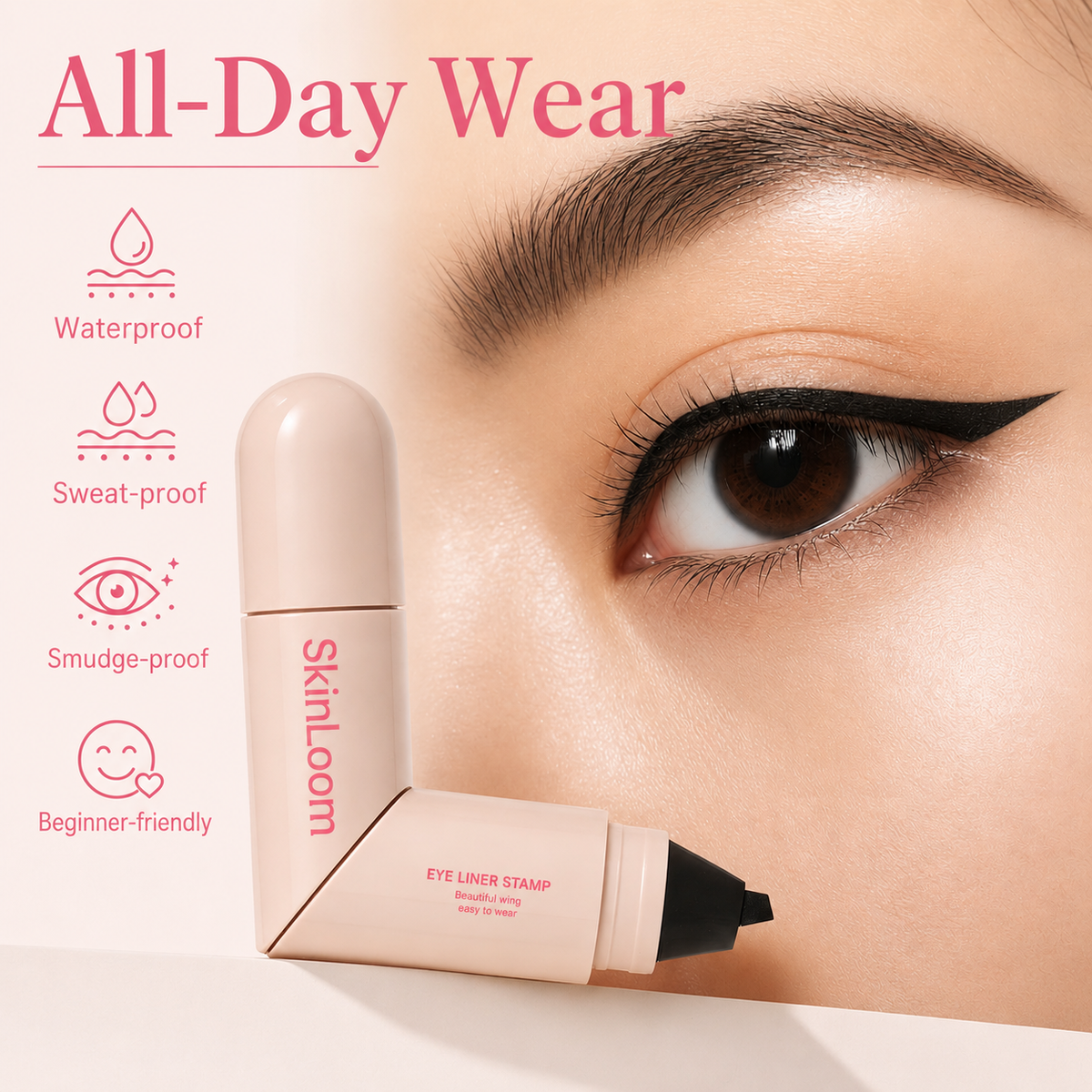 Waterproof Double-Wing Eyeliner Stamp